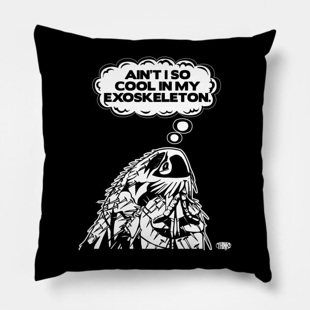 Exoskeleton Merch Pillow by ahanetwork