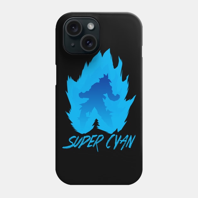 Super Cyan Phone Case by emodist