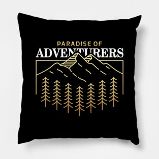 Paradise of Adventurers Pillow