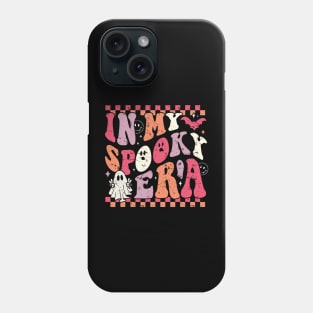 In My Spooky Era Groovy Hippie Halloween Ghost Vintage Phone Case