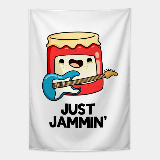 Just Jammin' Food Pun Tapestry by punnybone