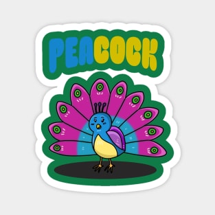 Sweet peacock Magnet