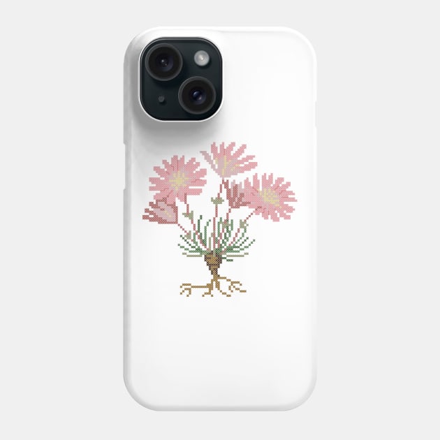 Montana State Flower Bitterroot Phone Case by inotyler