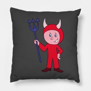 Cute Devil Halloween Costume Pillow