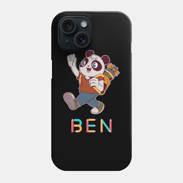 Einschulung Panda Ben Phone Case by DePit DeSign