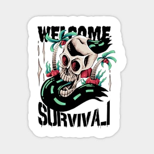 Welcome survival illustration Magnet