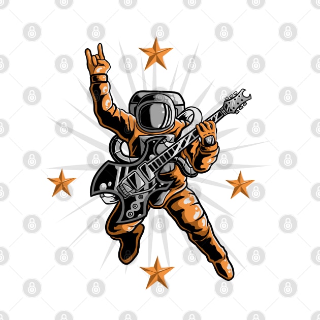 Astronaut want to be a Rockstrar by BLUESIDE