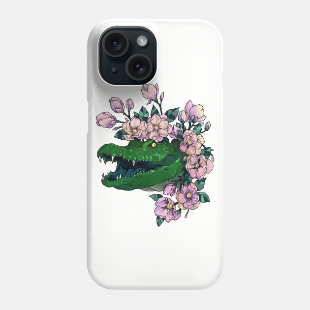 Smiling Gator Phone Case by Fritz