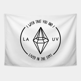 Lauv Sims (Black Logo) Tapestry