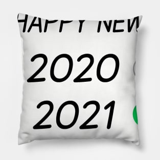 Happy New Year On Off Button 2020 2021 Pillow