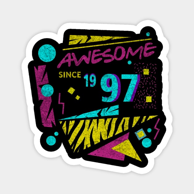 Awesome Since 1997-97’s Birthday Celebration, 41st Birthday Magnet by ysmnlettering