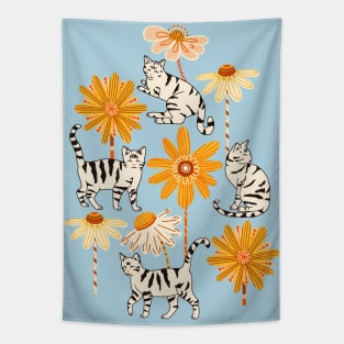 Daisy Cats Tapestry