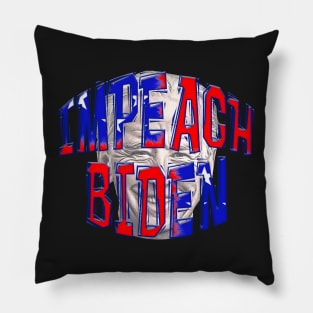 PATRIOTIC IMPEACH BIDEN OVER Caricature / Cartoon Pillow