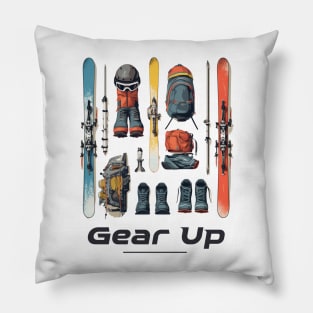 Ski Gear Design Pillow