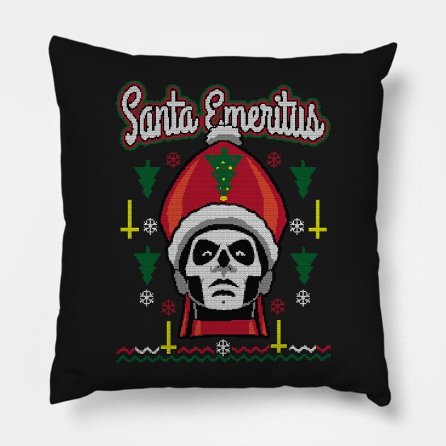 Santa Emeritus Pillow by Andriu