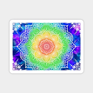 Rainbow Mandala Magnet