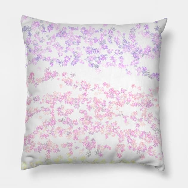 colorful floral background abstract pattern Pillow by Artistic_st