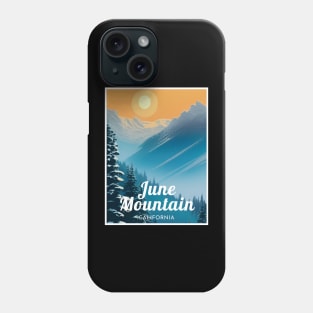 June Mountain California United States ski Phone Case