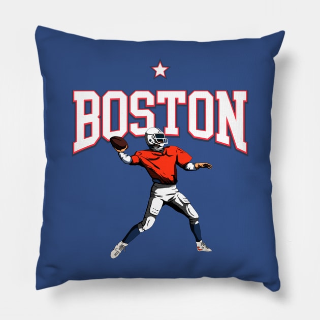 BOSTON Retro Sports Edition Pillow by VISUALUV