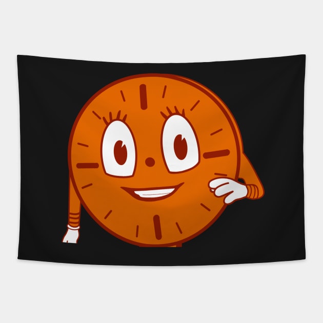 Miss minutes jump scare Tapestry by JessCarrsArt