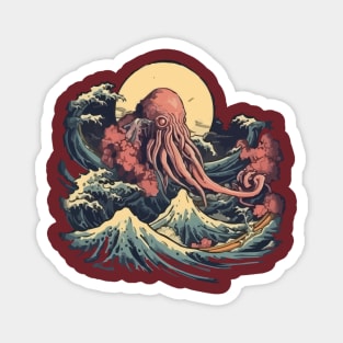 Hokusai Cthulhu Magnet