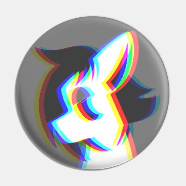 Glitch wolf Pin by HomeStormFD