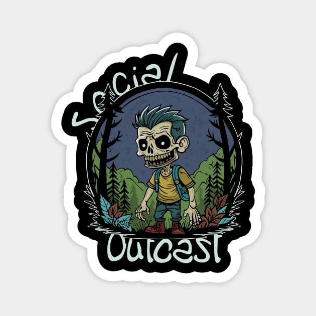 Social outcast Magnet by Reign Day Apparel 