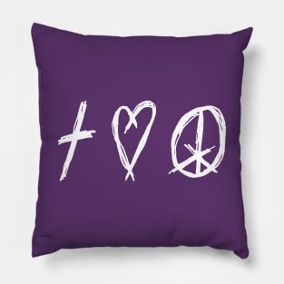 G♥D L♥VE PEACE Pillow