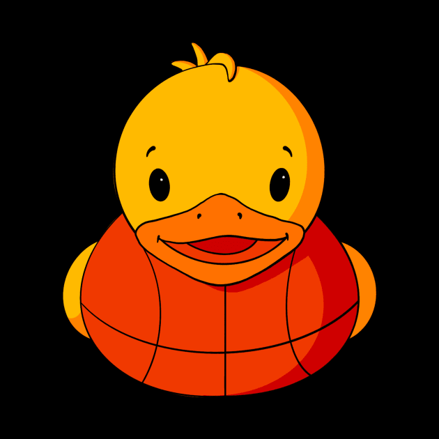 Basketball Rubber Duck by Alisha Ober Designs