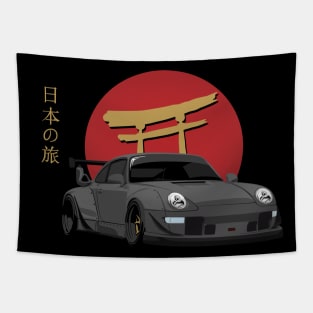 Japanese 911 933 RWB JDM Oldschool Tuning Car Tapestry