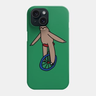 Unicycle Sloth Phone Case