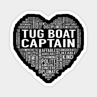 Tug Boat Captain Heart Magnet