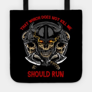 Viking Metal with Fighter Saying Tote