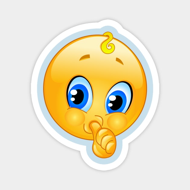 Baby Emoji Magnet by DigiToonsTreasures