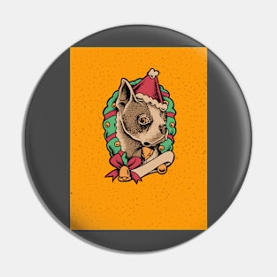 Dog christmas Pin