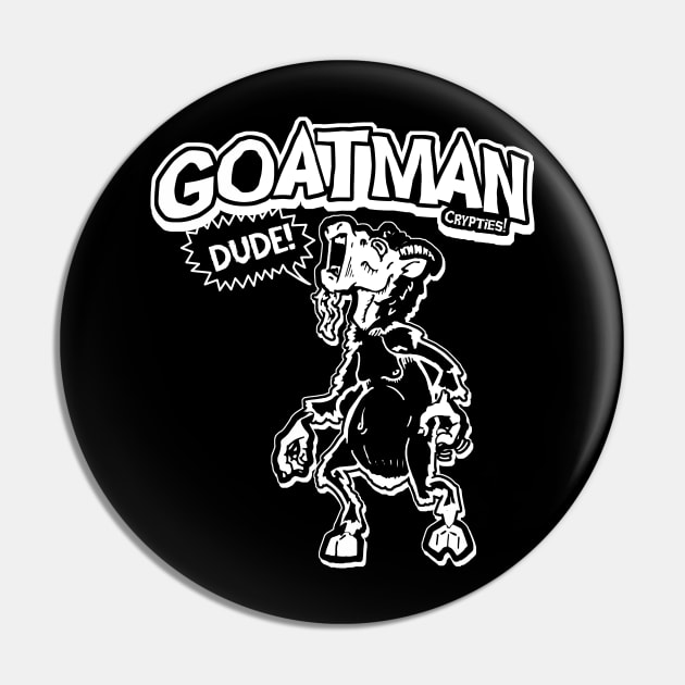 Crypties! Goat Man Pin by crowjandesigns