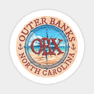 Outer Banks (OBX), North Carolina, with Beach and Wind Rose Magnet