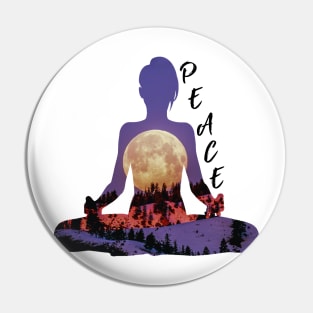 Yoga pose meditation Pin