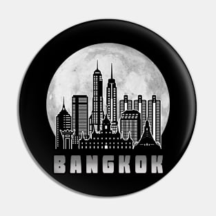 Bangkok Thailand Skyline Full Moon Pin