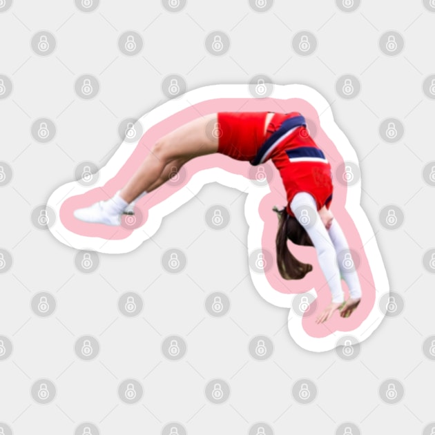 Cheerleader upside down performing flips Cheerleader TeePublic