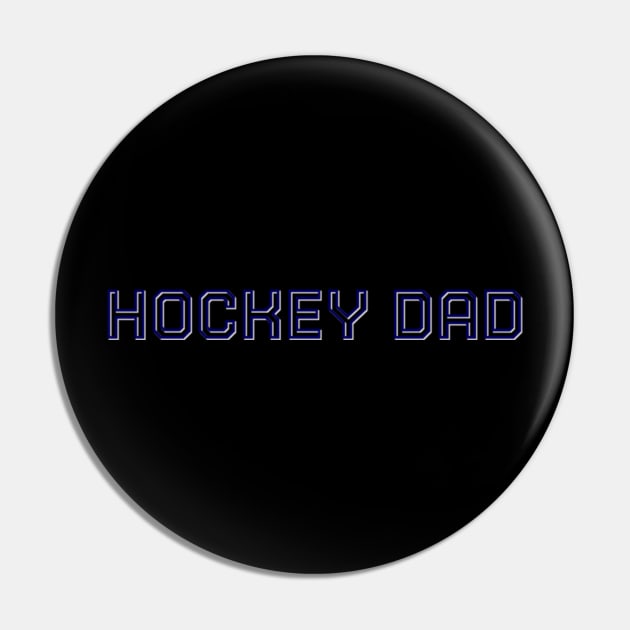 Hockey Player Dad Parent Pin by Richard Fisher Art