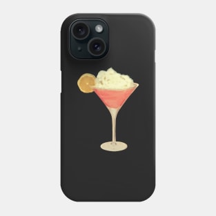 50s Pink Martini Cheesecake Cocktail Phone Case