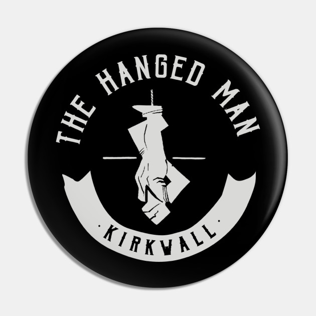 The Hanged Man Pub Logo Dragon Age 2 Logo Dragon Age 2 Pin Teepublic