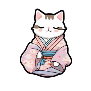 Cute cat in a kimono T-Shirt