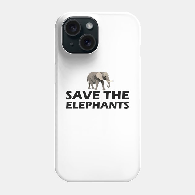 Elephant - Save the elephants Phone Case by KC Happy Shop