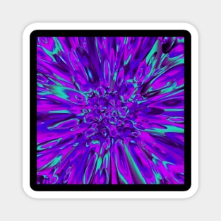 Psychedelic Vortex of Purple and Teal Magnet