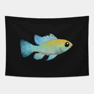 Electric Blue Ram Tapestry