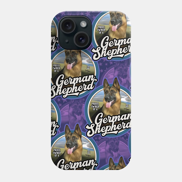 German Shepherd proud owner v2 Phone Case by Puppy & cute