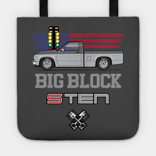 Big Block Silver Tote