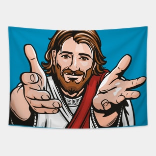 Jesus Beckons Us Tapestry